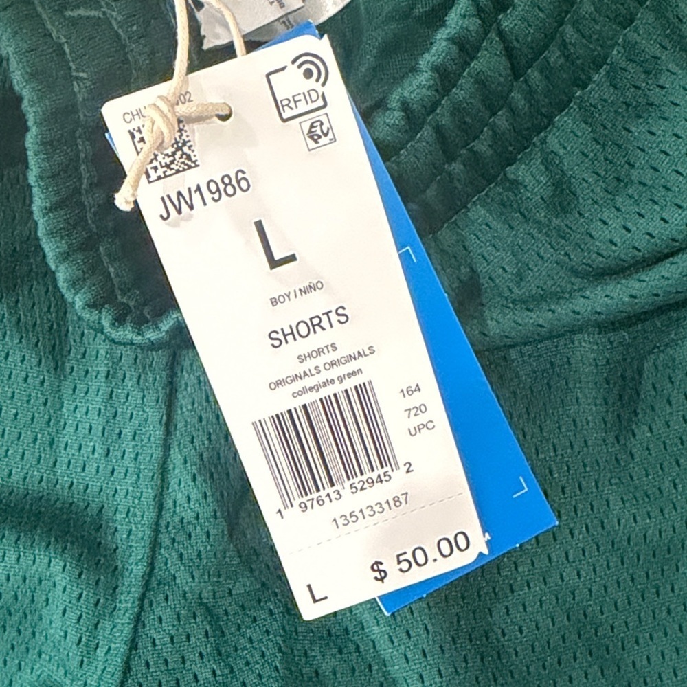 Adidas Teal Mesh Shorts - Picture 3 of 4